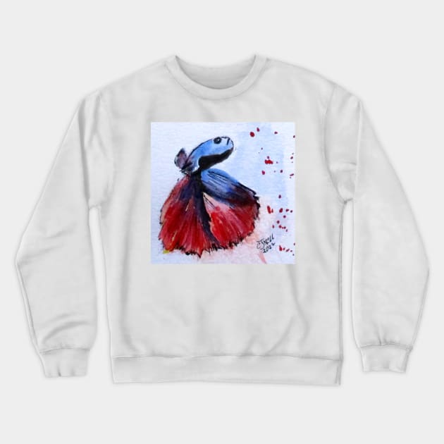 Betta Fish No3 Crewneck Sweatshirt by cjkell